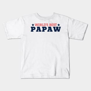 World's Best Papaw Father's Day T-Shirt Kids T-Shirt